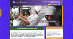 Desktop Screenshot of mafoodmanagers.com